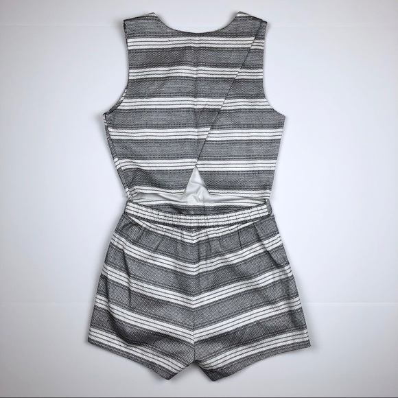 J.O.A. Structured Open Back Romper - Picture 3 of 8